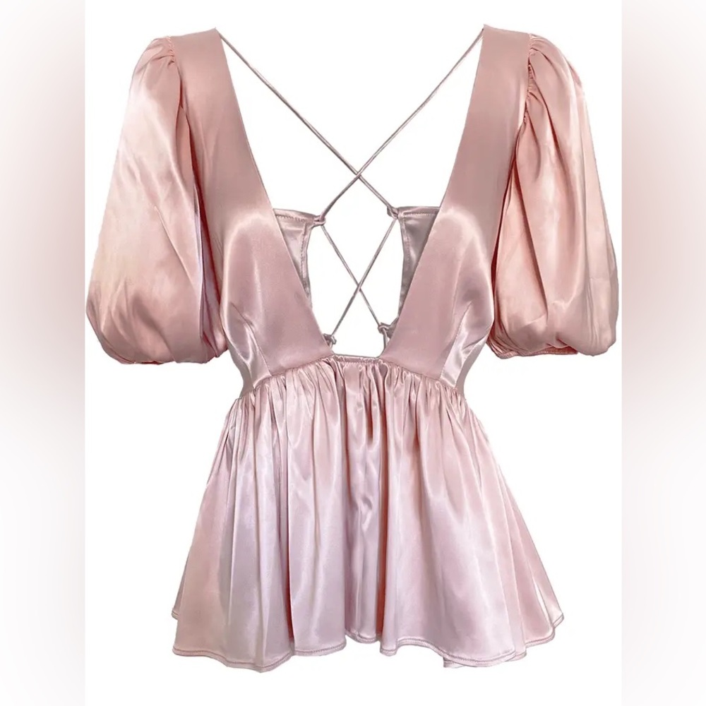allina liu eir top in slipper pink